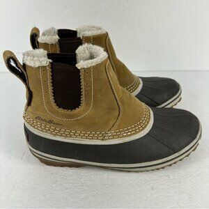 💕 Eddie Bauer Brown and Black winter Boots Durable Comfortable Design 6